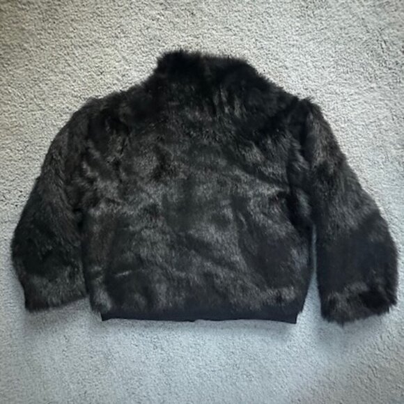 Vintage International Male Faux Fur Coat XXL Black and Lined - EUC - Made in USA - Picture 7 of 9